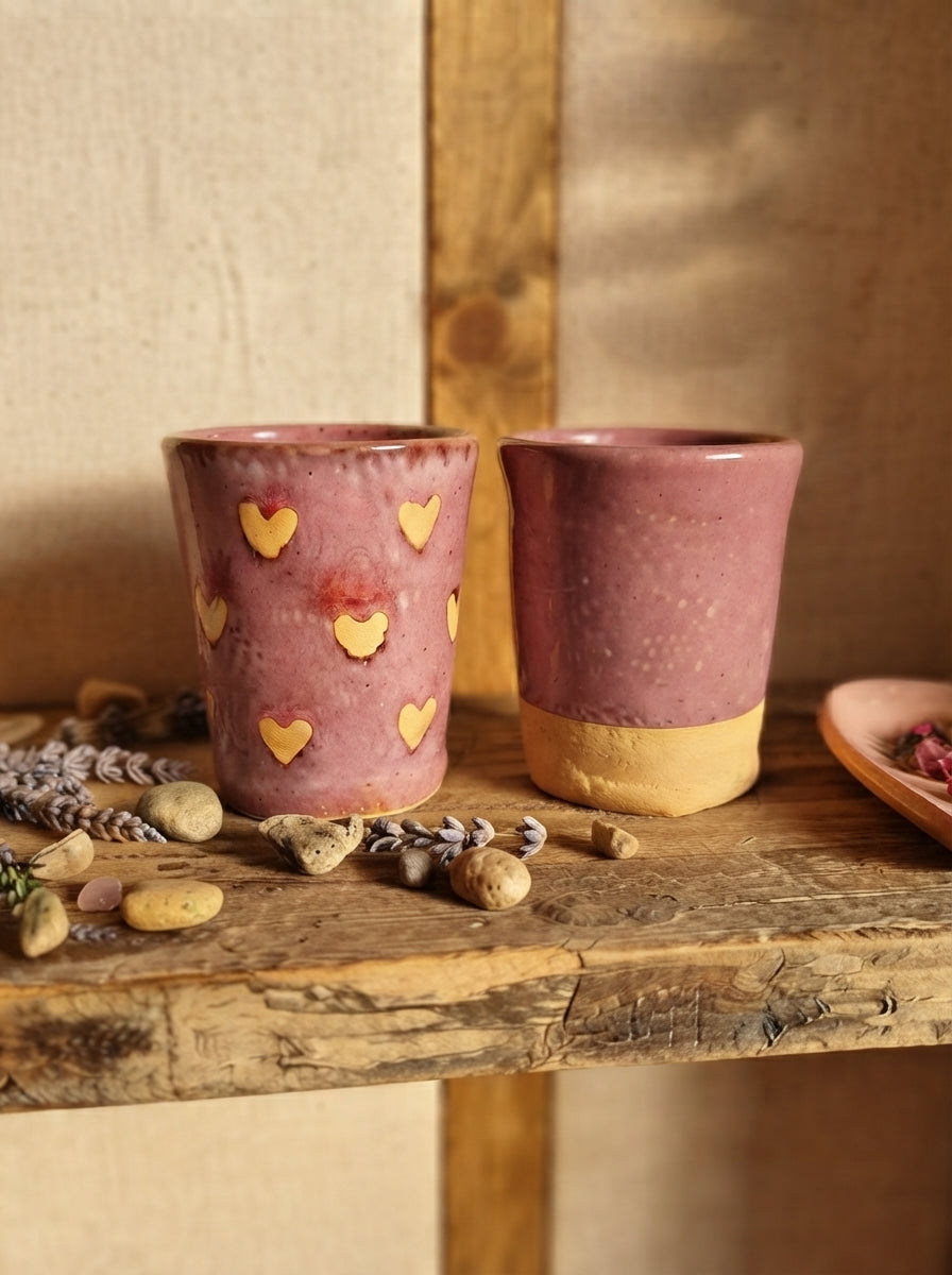 Dúo Vasos - Purpurina 💜